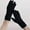 Black, variant on Thermal Winter Gloves-Fleece Lining Touch Screen Knit Stretchy Warm Gloves for Running Cycling Riding- Men Women