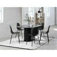 thumbnail image 2 of Unique Furniture Modern 71" Oval Dining Table in Black Oak, 2 of 7