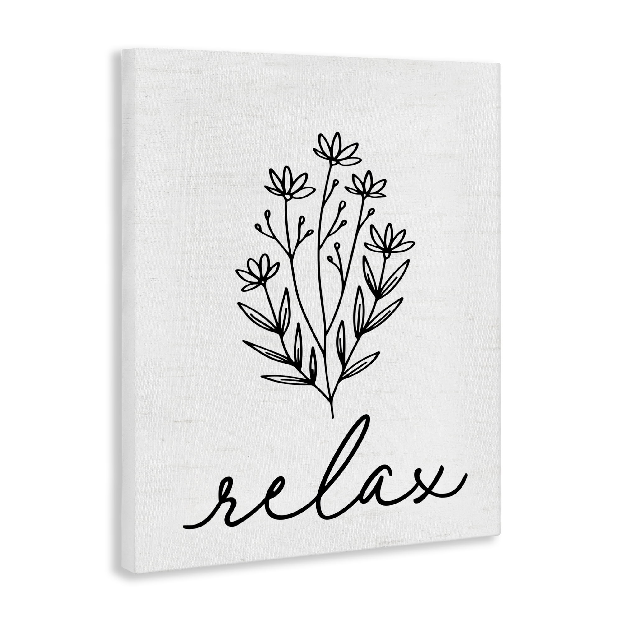 Bathroom Herb Relax Canvas Wall Art, design by Lettered and Lined