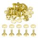 thumbnail image 1 of Uxcell 15Set Remaches de Latón y Arandelas Burrs 12x4x12mm Acabado Doblado Sujetadores de Remache Sólidos para Artesanía de Cuero, Cinturones, Carteras, Collares, Color Amarillo Dorado, 1 of 7