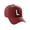 Burgundy, variant on Classic Baseball Hat Embroidered A to Z Letters Structured Mid Profile Cap - Charcoal, Letter K