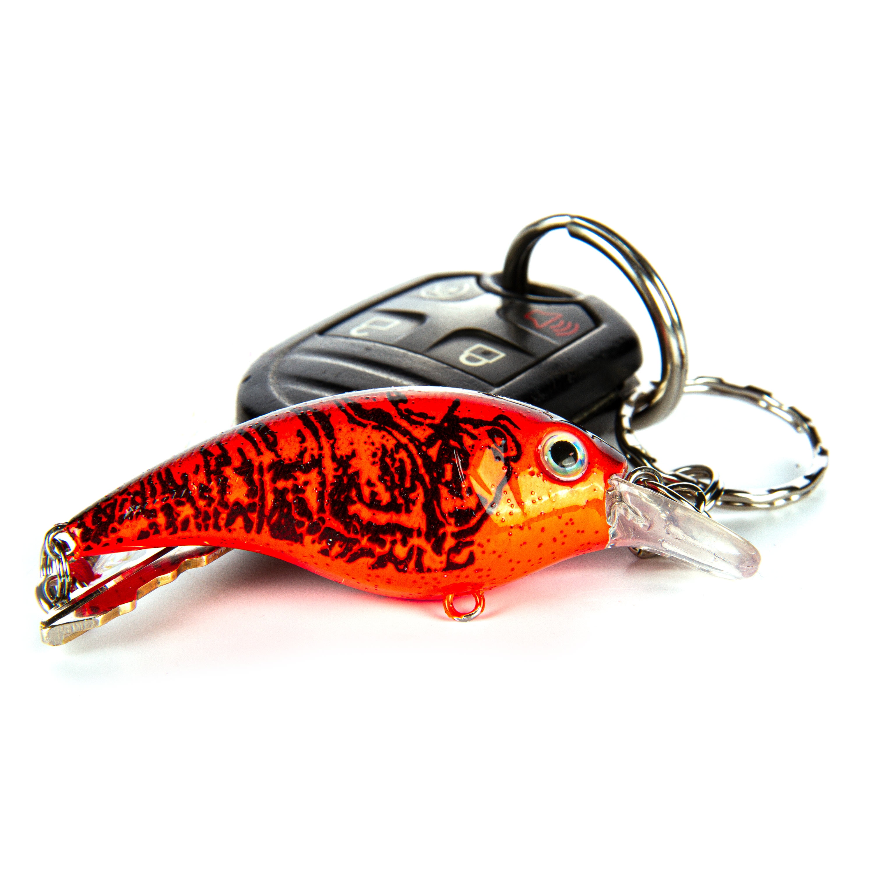 Promotional Fishing Lure Keychain with Clasp Imprinted with Your Logo - 150  QTY