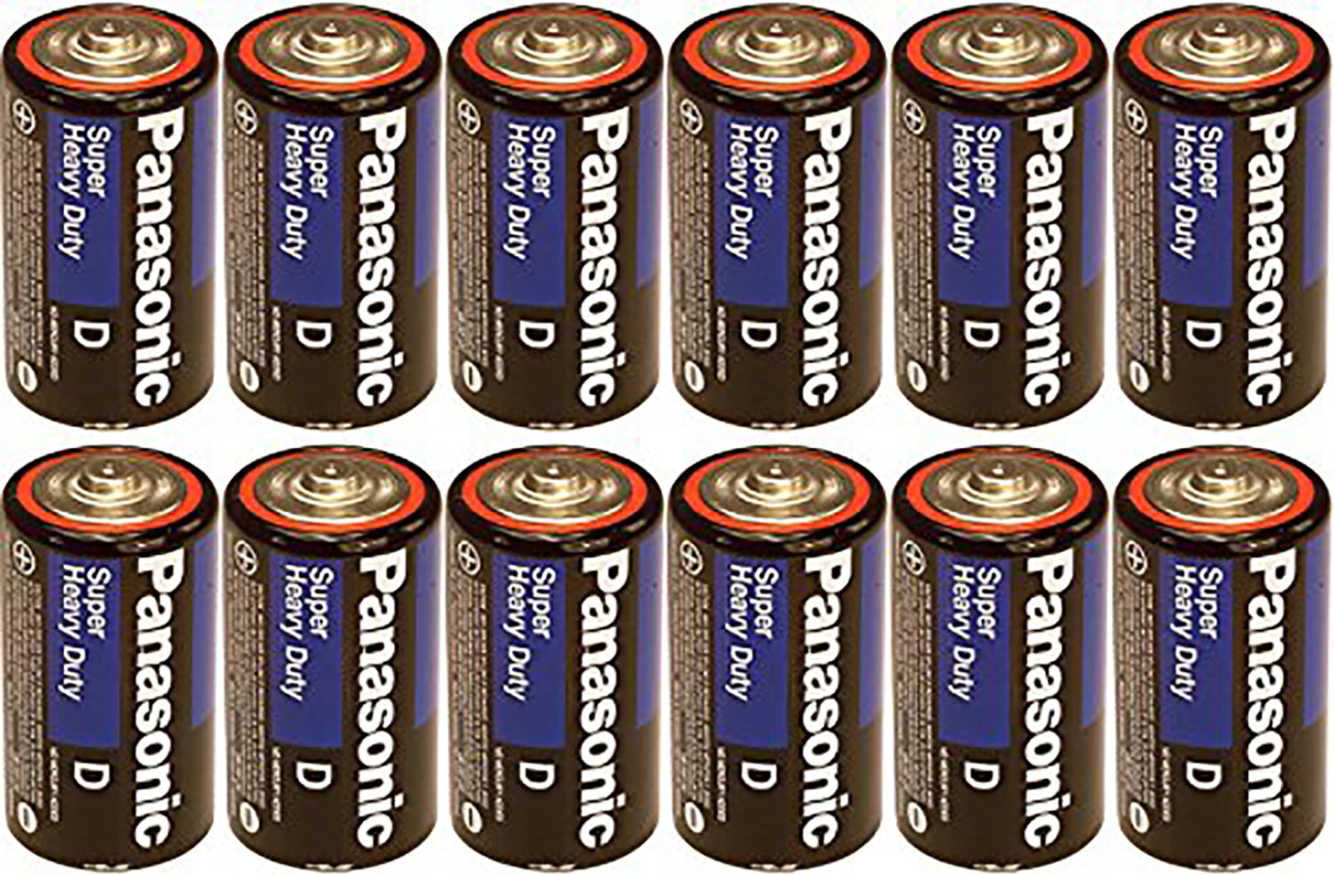 Panasonic Heavy Duty D Batteries X 12