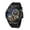 Black, variant on Fashion Skeleton Men Quartz Watches Luxury Silicone Big Dial Sports Casual Wristwatch Clock