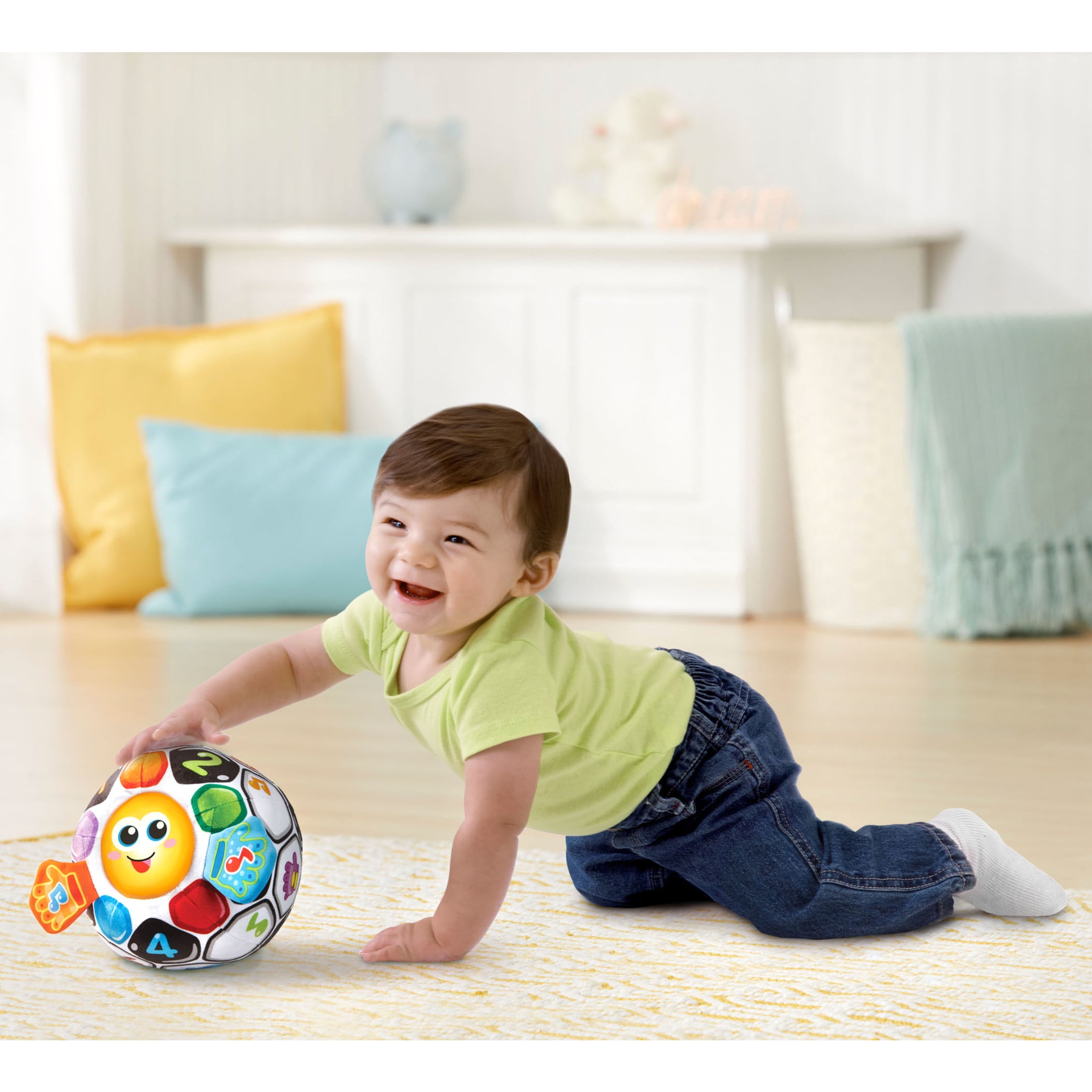 VTech Bright Lights Soccer Ball Plush Baby and Toddler Toys