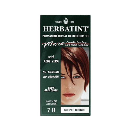 Herbatint Permanent Herbal Haircolor Gel 7R Copper Blonde 1 (Best Blonde Box Hair Dye For Brown Hair)