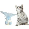 thumbnail image 1 of Cat Ball Toy Interactive Fake Feather Soft Cat Toy Cat Chew Toy Kitten Bell Toy, 1 of 10