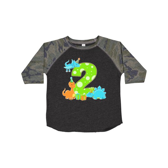 Inktastic Dinosaur Party-second Birthday Boys or Girls Toddler T-Shirt