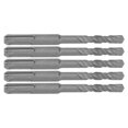 thumbnail image 2 of 5Pcs Rotary Hammer Drill Bit Cemented Carbide Tip Spiral 2 Flutes Impact Drill Bit for Brick Stone 110mm 8mm/0.31in Open Diameter, 2 of 5