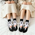 thumbnail image 2 of Funny Halloween Magnetic Holding Hands Socks for Women & Teen Girls - ‘BOO!’Hand in Hand Ghost Spooky Fun Cute Womens Novelty Crazy Funky Matching Costumes Crew Socks - Halloween Gifts Stockings, 2 of 7