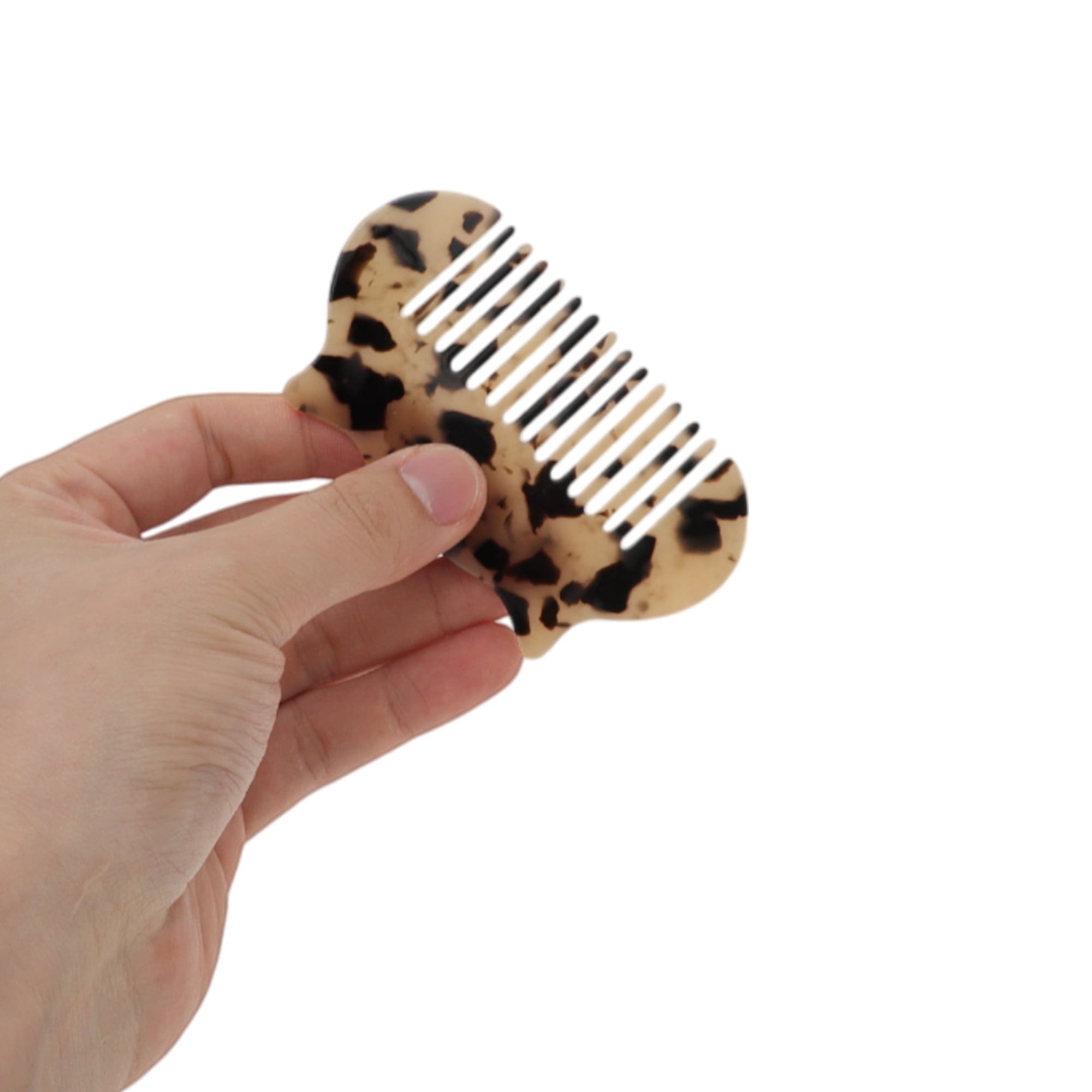 Unique Bargains 1 Pc Durable Cat Hair Comb Designed for All Hair Types Light Brown