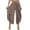Khaki, variant on STARVNC Women High Waist Boho Lace Stitching Solid Color Pants