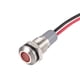 thumbnail image 1 of Luz indicadora de señal AC/DC 12V-24V 8mm, LED rojo carcasa de metal 5 piezas, 1 of 4