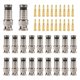 thumbnail image 1 of 20 Pcs BNC Compression Connector 75 Ohm Coupler with Copper Pin for RG58-59 Crimper Video Plug Exten, 1 of 5