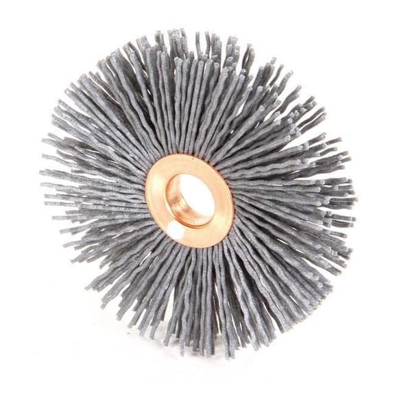 Weiler Wire Wheel Wire Brush, Arbor, 3", 1/2" W 97529