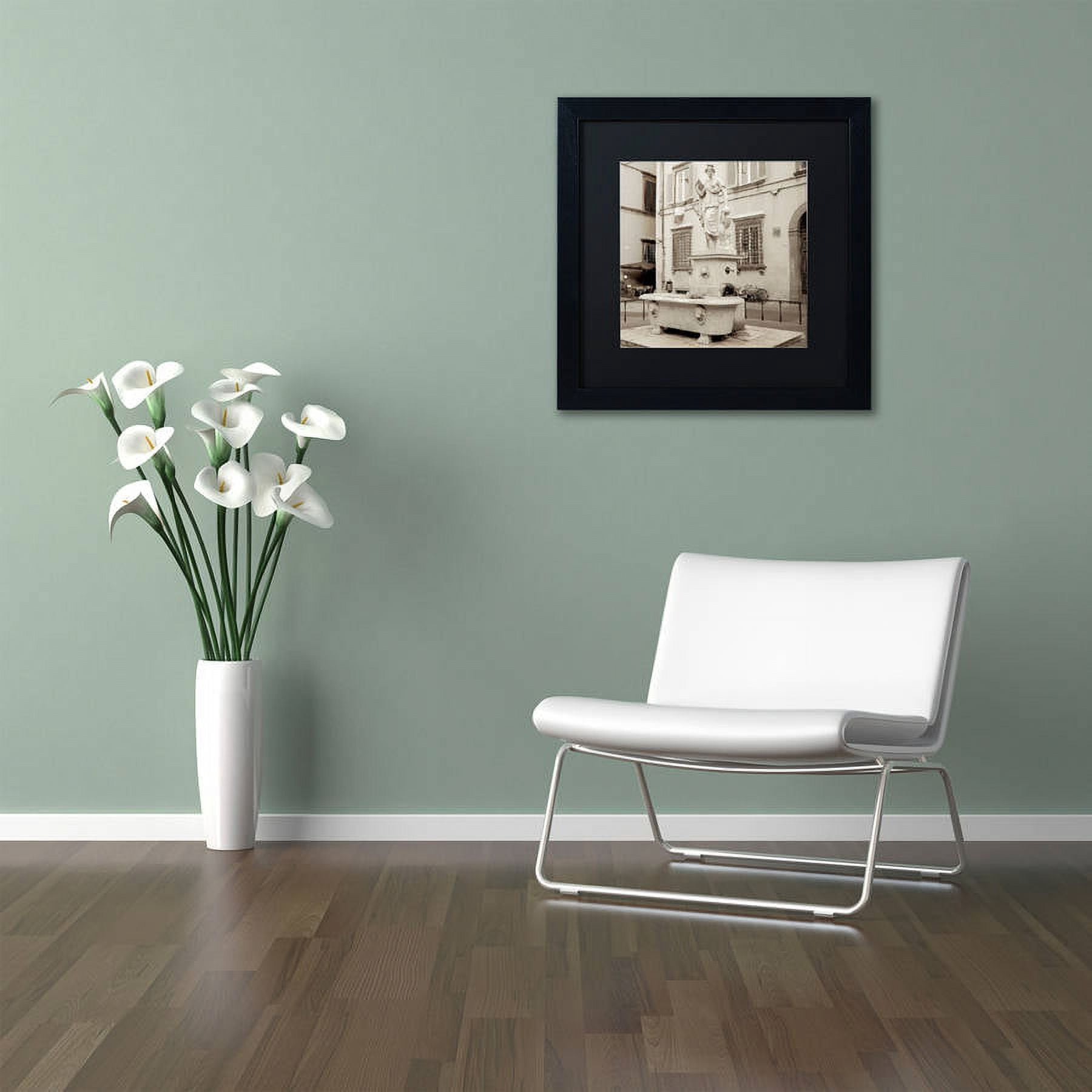 Trademark Fine Art "Lucca I" Canvas Art by Alan Blaustein, Black Matte, Black Frame