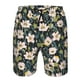 thumbnail image 3 of Balery Flowers Traje de Baño Estilo Hawaiano para Hombre, Shorts de Secado Rápido con Bolsillos-Large, 3 of 6