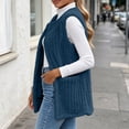 thumbnail image 6 of Women's Vest Fleece Loose Fit Hoodless Sleeveless Casual Vest with Pockets for Layering & Daily Wear, 6 of 8