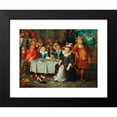 thumbnail image 2 of Frans Xaver Hendrick Verbeeck 14x12 Black Modern Framed Museum Art Print Titled - An Elegant Company Dining, 2 of 5