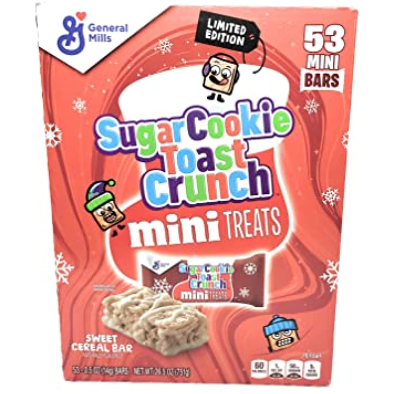 Sugar Cookie Toast Crunch Mini Treats, 53 Bars (1Pk)