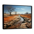 thumbnail image 2 of Designart "horizon Australia Outback Spectrum III" Landscapes Floater Framed Wall Art Print, 2 of 7