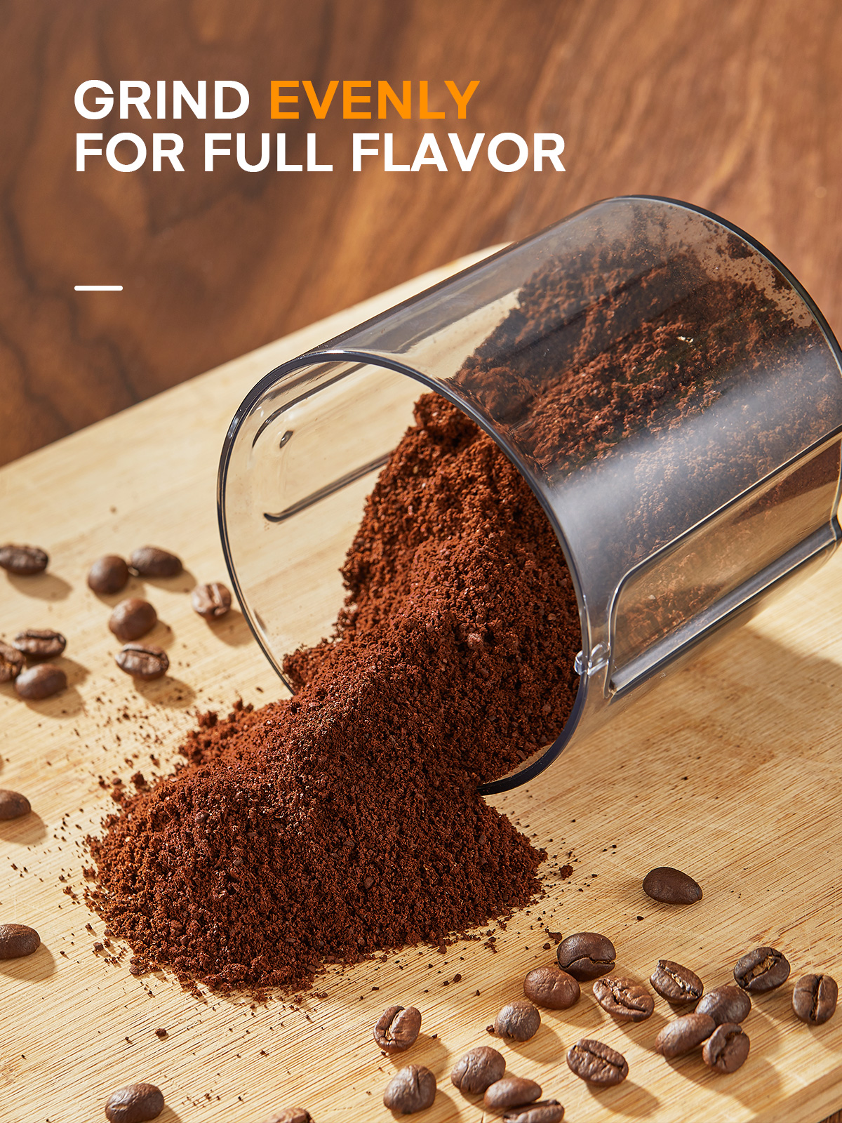 FOHERE Electric Burr Coffee Grinder, 200W photo 7