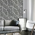 thumbnail image 2 of Arthouse Oswald Black Striped Geometric Wallpaper, 2 of 5