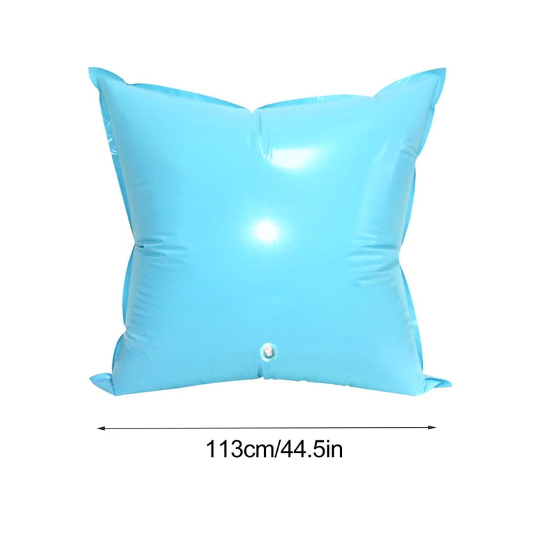 3-Pack Vinyl Air Pillows For Above Ground Pools – 4' X 4' Inflatable Winter Covers, Blue