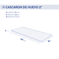 thumbnail image 2 of Sobre Colchón DR JOOHN Auxiliar en la prevención de llagas Diseño de Cascaron de Huevo 80x190x5cm, 2 of 6