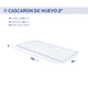 thumbnail image 2 of Sobre Colchón DR JOOHN Auxiliar en la prevención de llagas Diseño de Cascaron de Huevo 80x190x5cm, 2 of 6