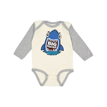 

Inktastic Big Brother Shark Gift Baby Boy Long Sleeve Bodysuit