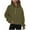 Green, variant on LYXSSBYX Hoodies for Women Zip up Women Half Zip Cropped Hoodies Fleece Quarter Zip up Pullover Sweatshirts Winter Clothes Outfits Stand Collar Sweater Coat