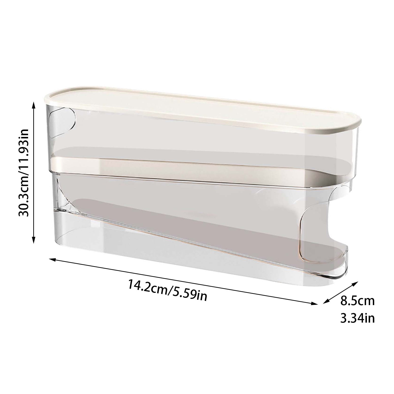 Storage Containers Storage Solutions Egg Holder For Fridge Eggs Dispenser Auto Rolling Automatic Scrolling Egg Rack Holder Space Saving Egg Dispenser Automatic Rolling Large Capacity Eggs Organizer