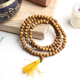 thumbnail image 5 of Kamada Combination of 108 Manka(beads) Haldi(Turmeric) mala and exquisite yellow chandan (Sandalwood) mala,Spritual Necklace/rosary for Women and Men, 5 of 5