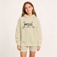 thumbnail image 5 of LRen Hoodies for Girls Cute Graphic Print Oversized Long Sleeve Hooded Sweatshirt Youth Preppy Trendy Pullover Pocketless Kids Fall Winter Clothes 2-14 Years, 5 of 6