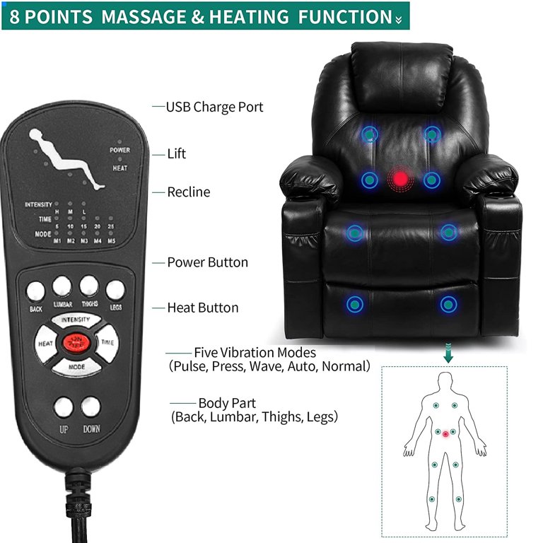 Lazy boy discount chair with massage