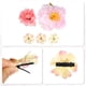 thumbnail image 4 of 5 piezas de clips para el cabello con flores, flores falsas para el cabello, accesorios para el cabello para mujeres y niñas, rosa púrpura, 4 of 7