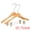 Natural Wood, variant on Unique Bargains 2Pcs Wood Nonslip Space Saving Clothes Hangers Natural 15.7inch