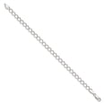 thumbnail image 5 of Auriga Fine Jewelry 925 Sterling Silver 5.75mm Fancy Open Curb Bracelet 8inch for Women, 5 of 6
