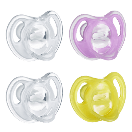 Tommee Tippee Ultra-light Silicone Baby Pacifier, Girl – 6-18m,