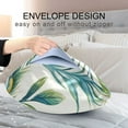 thumbnail image 4 of Yayeee Pillowcase Standard Size Set of 2 Satin Wrinkle Resistant Pillow Case, Peacock Feather, 4 of 7
