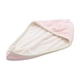 thumbnail image 4 of Toalla de microfibra para secar el cabello, de secado rápido, para mujer rosa con blanco, 4 of 7