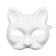 thumbnail image 1 of Máscara de Gato Blanco - Artesanía de Papel Pintado a Mano, Banda Elástica, para Niños Adultos Cosplay, DIY Pintura y Decoración de Fiestas, 1 of 6