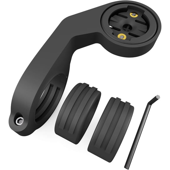 Flush Out-Front Bike Mount for Garmin Edge, Plastic Extended Cycling Handlebar GPS Computer Mount for Edge MTB/1050/1040/1030/1000,850/840/830/820/810,550/540/530/520/510,200/130/25,Explore 2,Touring