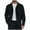 Black, variant on OGLCCG Men's Casual Jacket Lightweight Fall Lapel Button Down Shacket Loose Fit Solid Color Long Sleeve Retro Shirts Coat with Pocket,XXL,Black