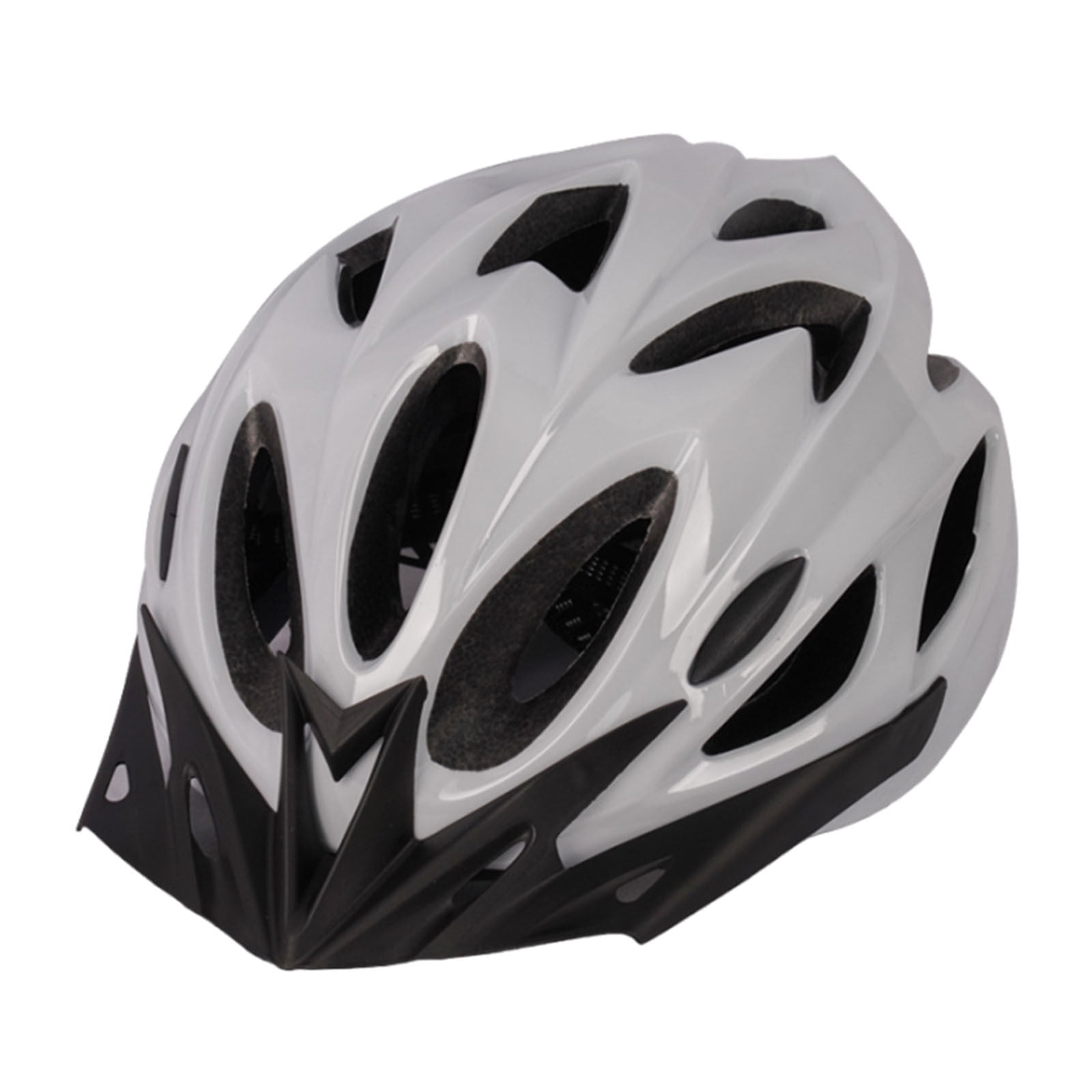 Qiopertar Integrated Cycling Helmet, Men's Women's Road Bike Helmet with Adjustable Fit, Lightweight Ventilated Bicycle Helmet for Commuting Mountain Cycling Sports