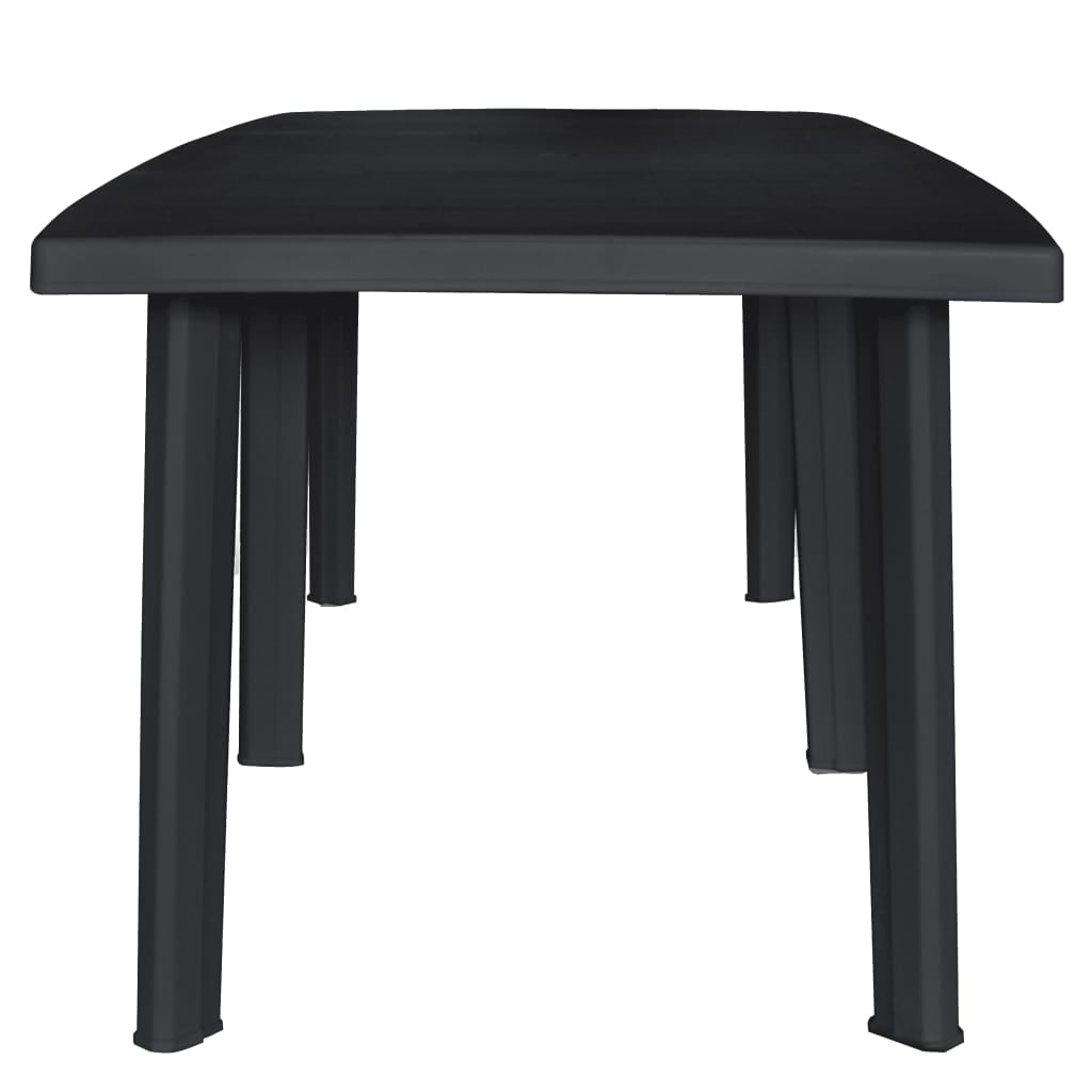 Lowestbest 85" Garden Table, Outdoor Dining Table Camping Table Anthracite, Plastic Lowestbest 85" Garden Table, Outdoor Dining Table Camping Table Anthracite, Plastic