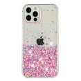thumbnail image 2 of Allytechgroup Noctiluncent Fluorescent Luminous Phone Case for iPhone 12 Pro Max, Bling Glow in The Dark Soft TPU Cover for Women Girls, Shockproof Protective Case, Pink, 2 of 8