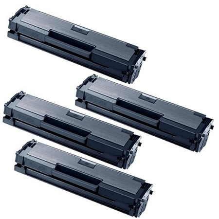 Premium Compatible Toner Cartridge Replacement for Samsung MLT-D111S cartridges - black - 4-pack