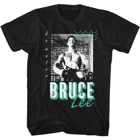 Bruce Lee Greenwater Black Adult T-Shirt